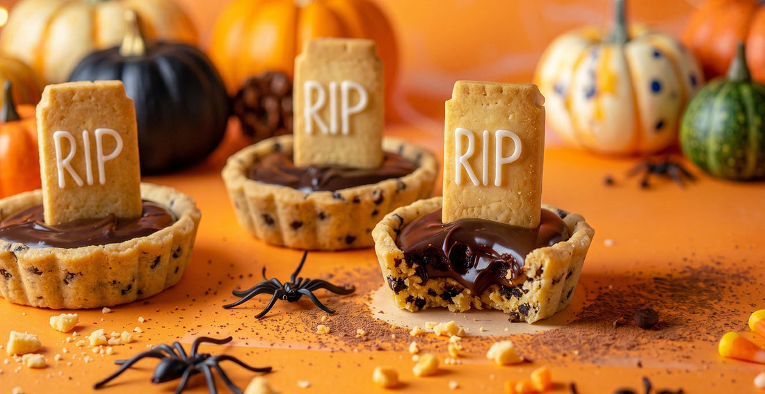 Tartelettes "Cimetière" Chocolat & Cookie Dough